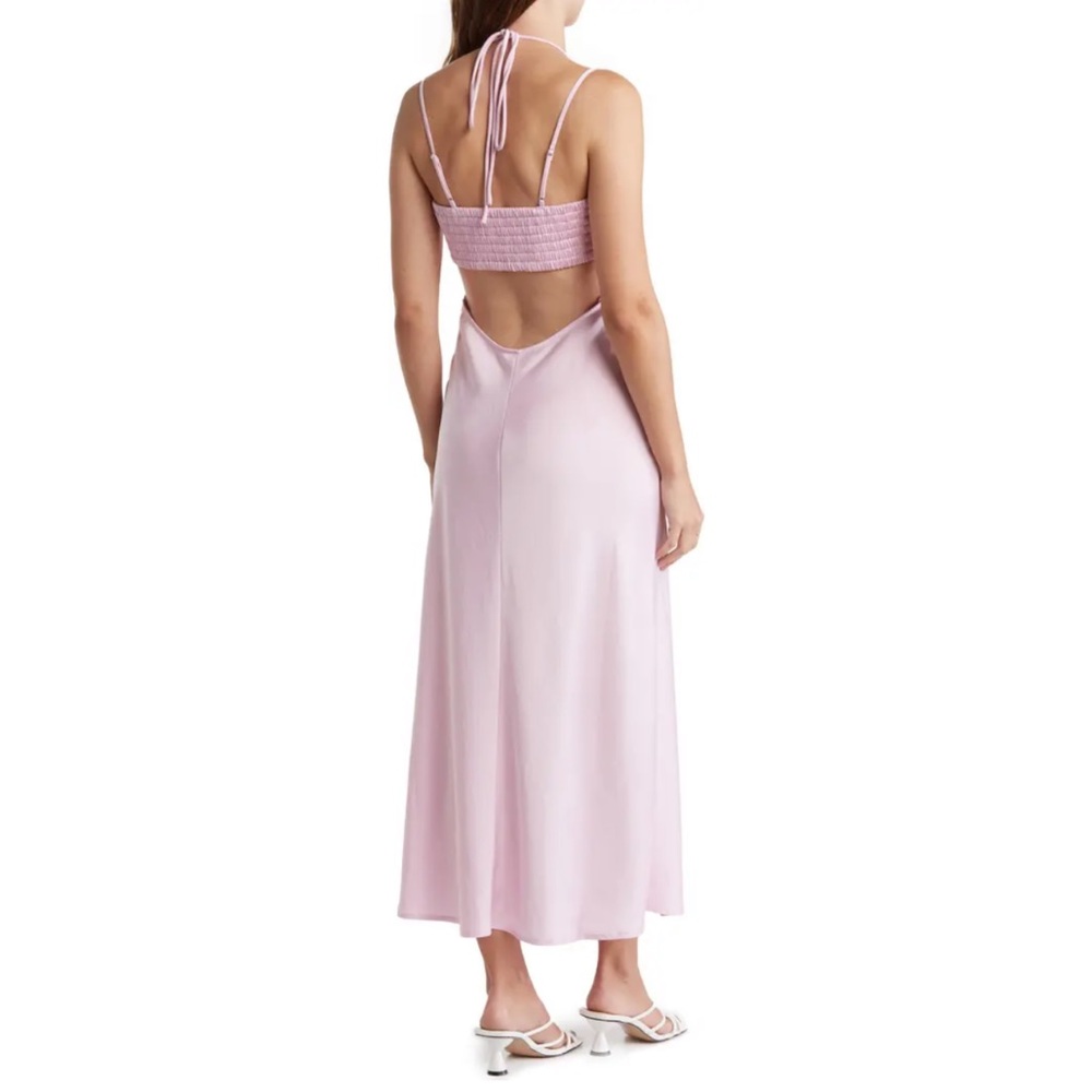 NWT A.L.C. Sienna Halter Neck Midi Vacation Dress Color Tuberose Size 6